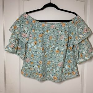 Anthropologie Floral Top